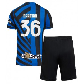 Inter Milan Matteo Darmian #36 Dětské Domácí dres komplet 2024-25 Krátký Rukáv (+ trenýrky)